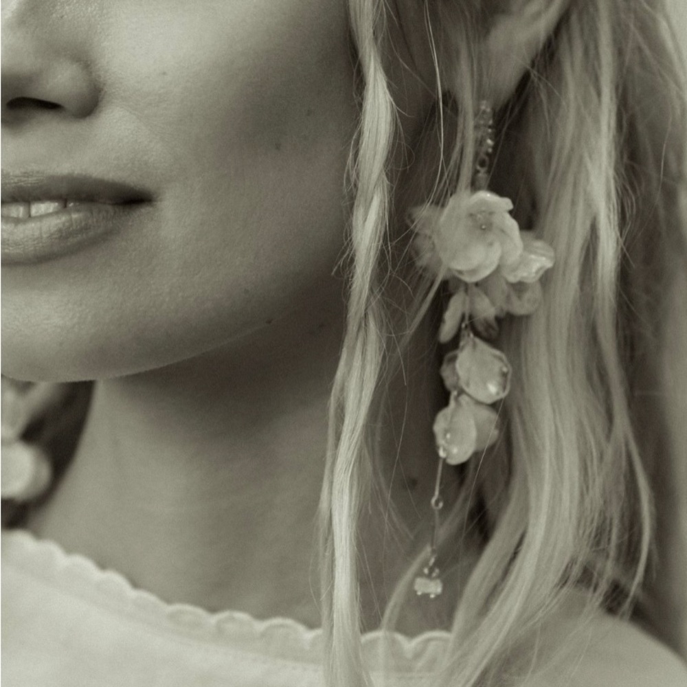 Anthropologie Blossom Drop Earrings. Never Worn